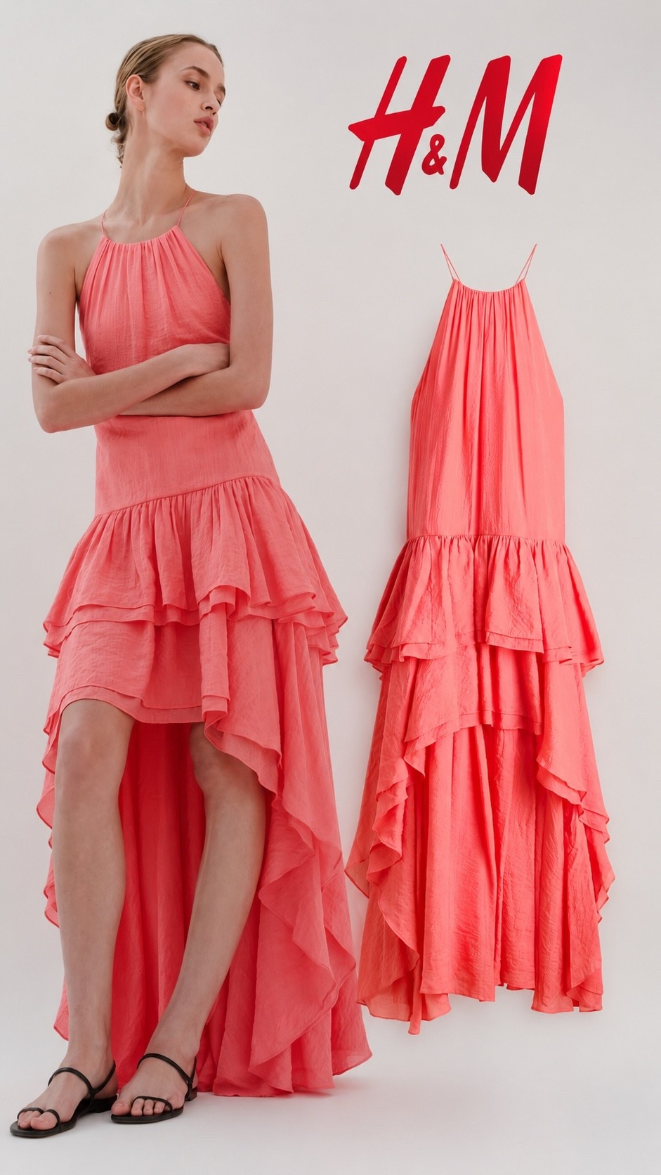✨ The perfect summer statement dress! 🌺 Flowy ruffles, a stunning coral shade, and an effortless silhouette you’ll want to wear everywhere. 💕 Available at H&M.

#HMStyle #SummerDress #VacationOutfit #CoralDress #FashionFinds #OOTD

#LTKootd #LTKSeasonal #LTKSaleAlert