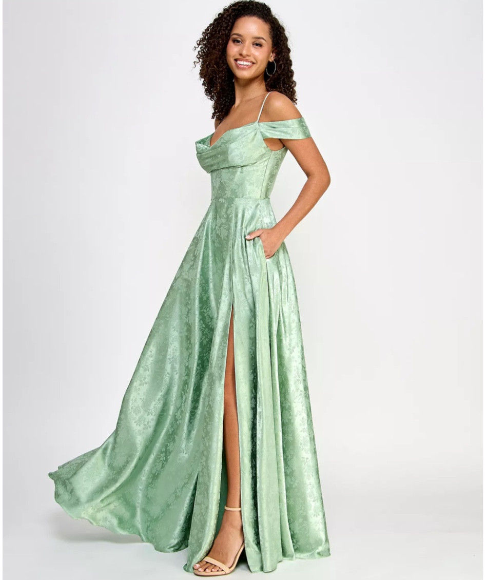 Bridesmaid dress or prom dress 
I sized up and got a 5/6 instead of 3/4 since it’s junior size 

#LTKwedding #LTKsalealert #LTKSeasonal