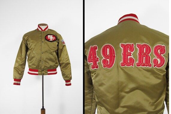 Vintage San Francisco 49ers Satin Jacket NFL Forty Niners Starter Warm Up - Small | Etsy (US)