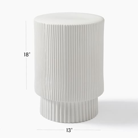 Fluted Side Table (13"–16") | West Elm (US)