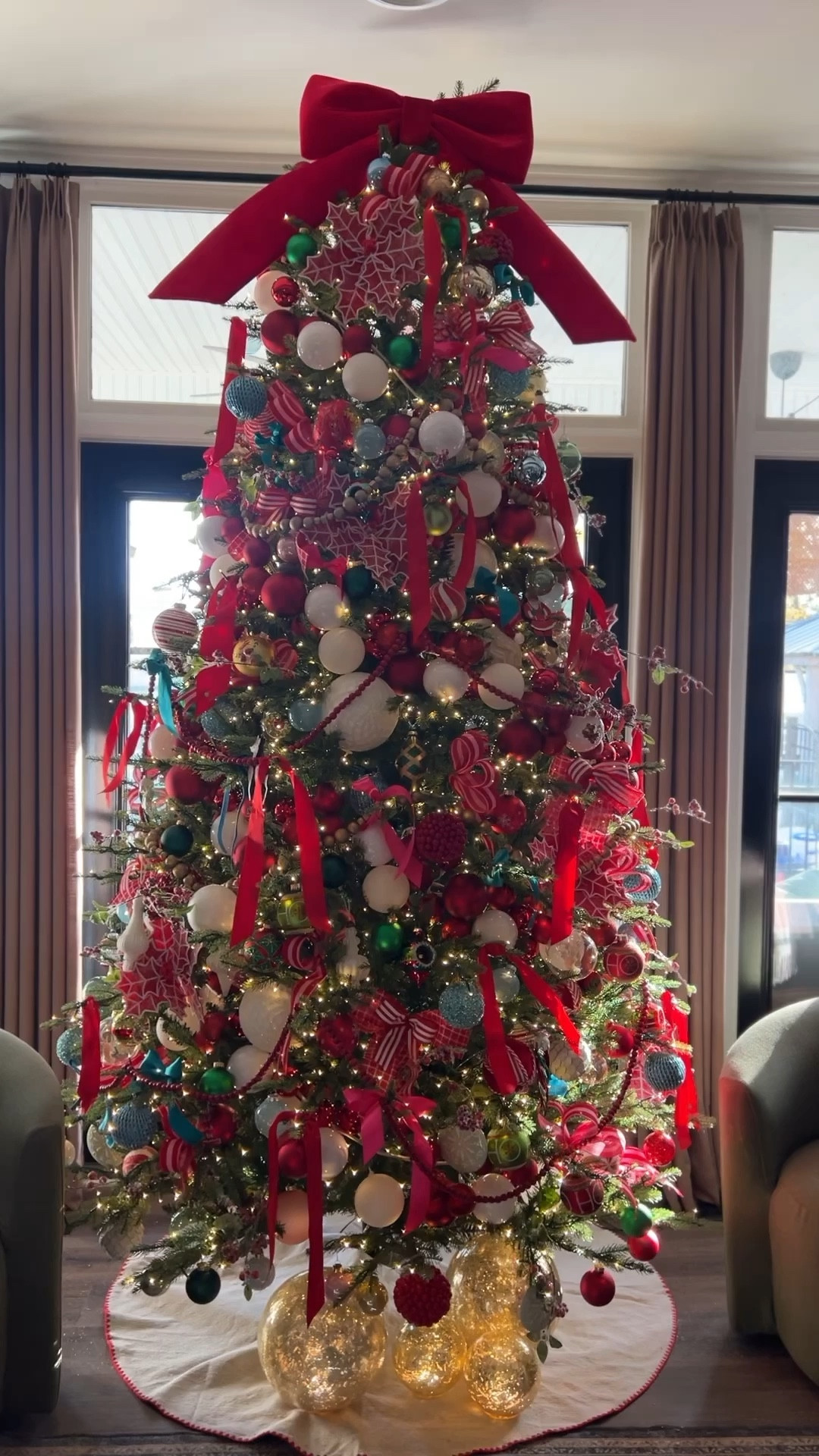 This years colorful, traditional Christmas tree with a whimsical touch! Everything is super affordable. 

#LTKHoliday #LTKHome #LTKSeasonal