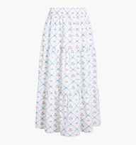 The Florence Nap Skirt - Butterfly Trellis Cotton Poplin | Hill House Home