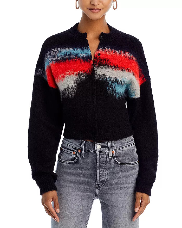 Intarsia Crewneck Cardigan Sweater | Bloomingdale's (US)