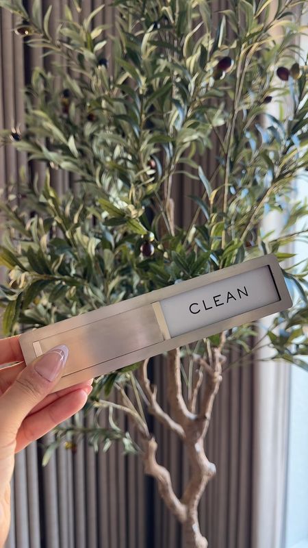 Stainless Steel Dishwasher Magnet Sign - Kitchen Organizers and Storage - Magnet for Dishwasher - Kitchen Decor

#LTKVideo #LTKfindsunder50 #LTKhome