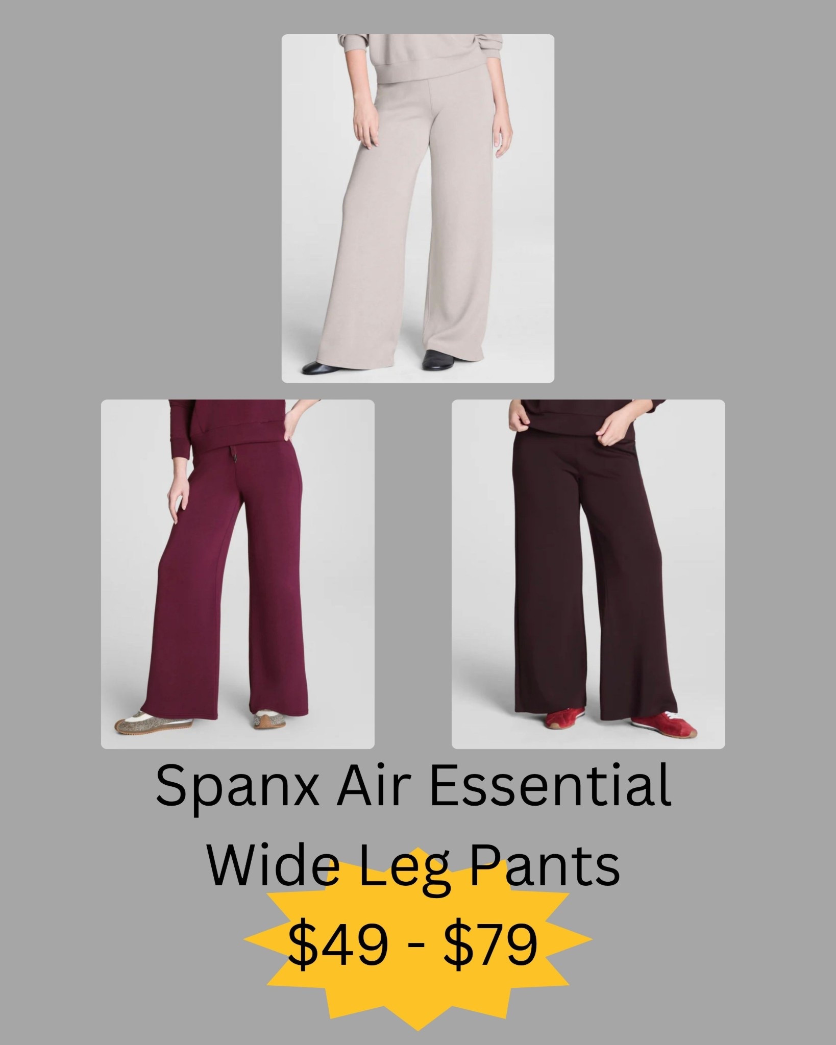 Spanx Spring Sale. Unbelievable prices on Spanx Air Essential wide leg pants.

#LTKActive #LTKgrwm #LTKSaleAlert