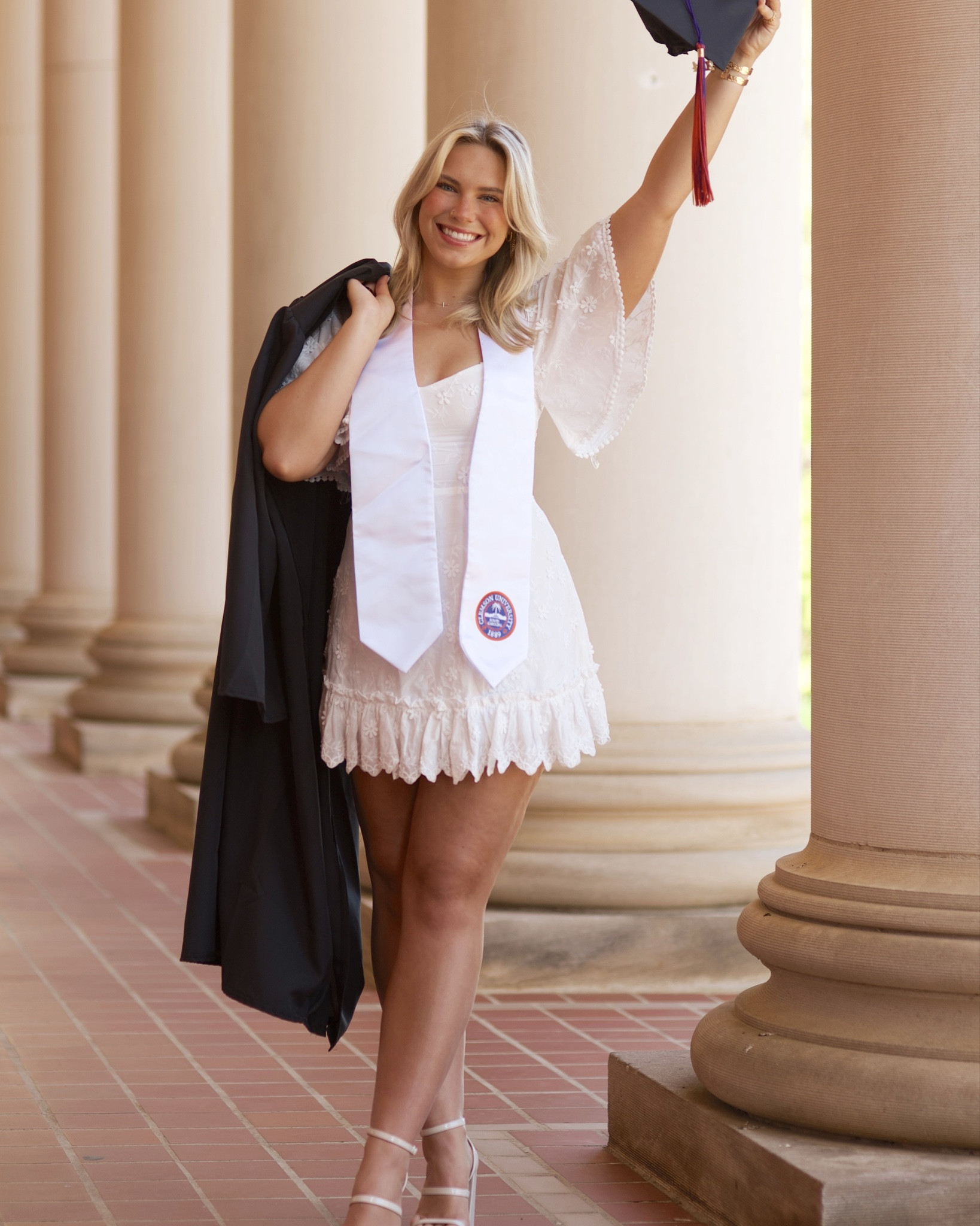 Clemson University Graduation Outfit! 💓The Cutest White Dress 🎓 #college #collegegraduation #graduation

#LTKshoecrush #LTKfindsunder50 #LTKfindsunder100