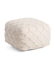 20x13 Scalloped Pouf | Marshalls