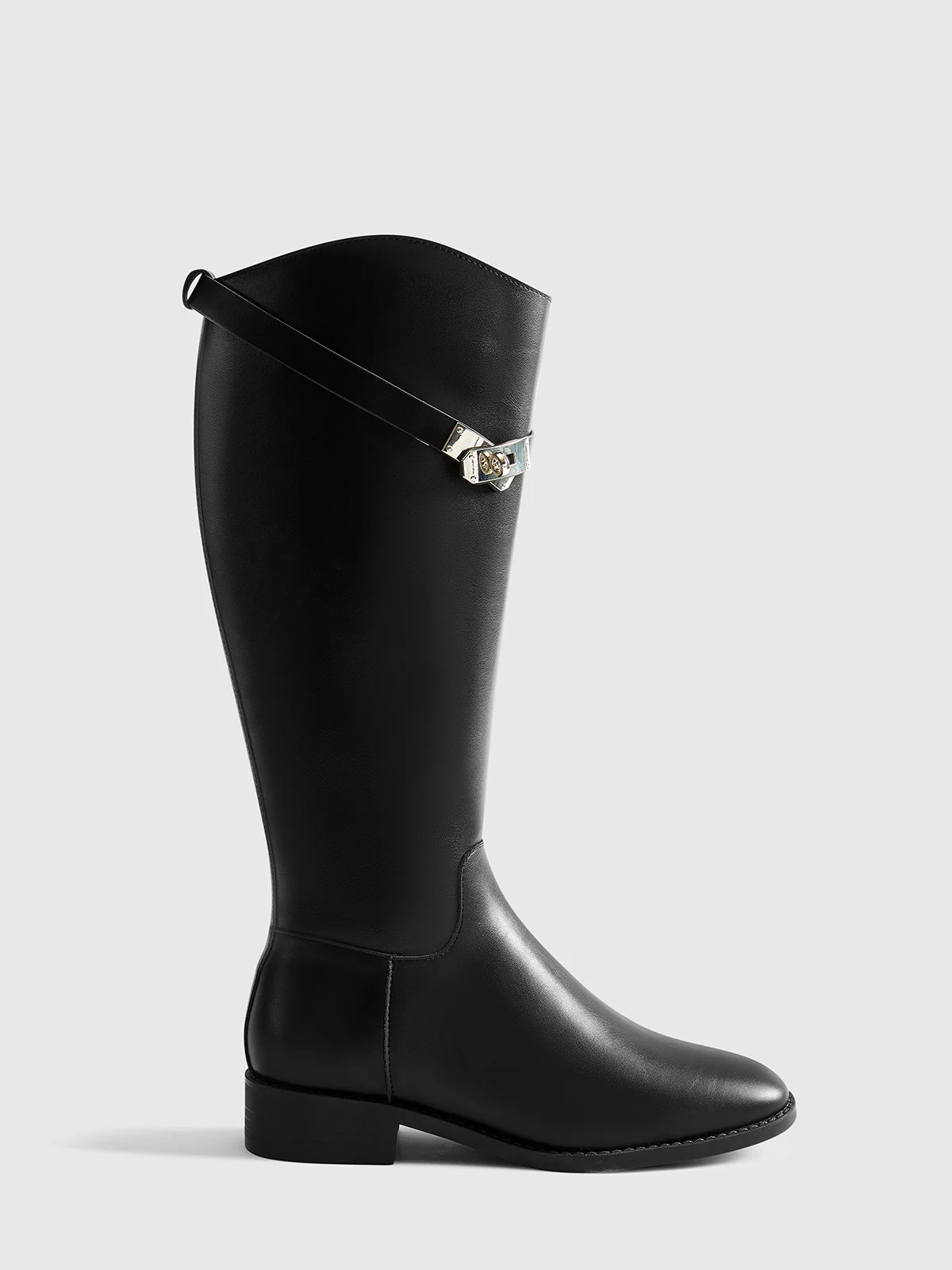 Belted Knee-High Knight Boots | Commense