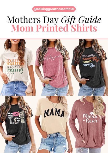 Elevate your mom's wardrobe with these stylish and comfy mom printed shirts, perfect for the coolest moms around. Whether she's running errands or relaxing at home, these shirts are sure to become her new favorites. Treat her to a fashionable and practical gift this Mother's Day! 👩‍👧‍👦👕💕 #MomPrintedShirts #CoolMoms #MotherhoodFashion

#LTKU #LTKstyletip #LTKSeasonal