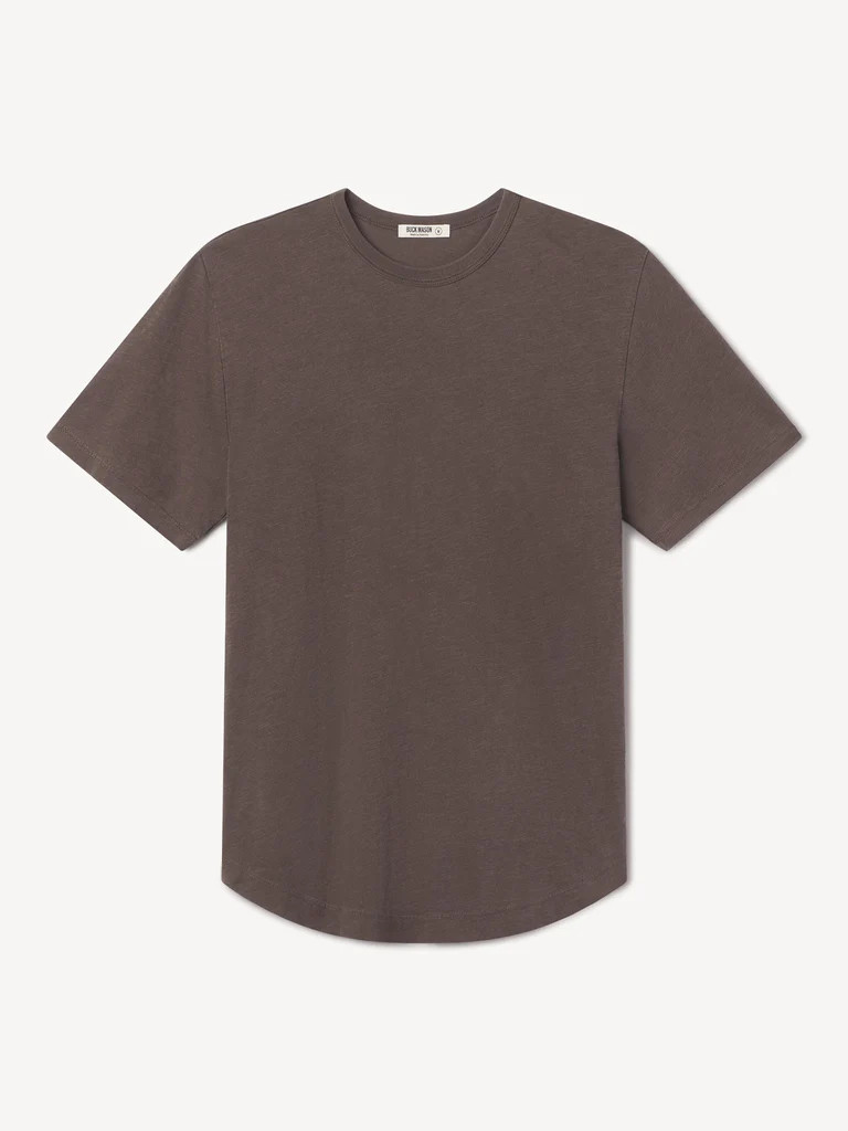 Slub Curved Hem Tee | Buck Mason
