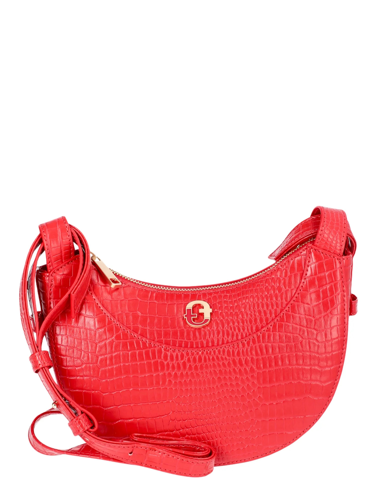 Time and Tru Women's Olivia Crossbody, Fiesta Red | Walmart (US)