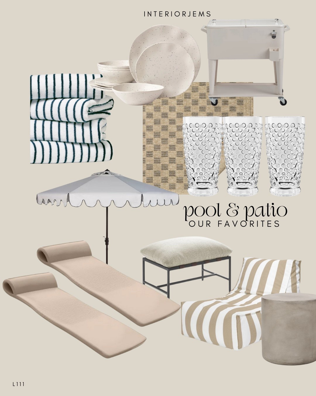 Pool and patio from Wayfair, pool, raft, aesthetic, looking pool furniture, outdoor drinkware, outdoor drink station, beach, towels, bath, towels, outdoor scallop, umbrella, outdoor ottoman

#LTKStyleTip #LTKSaleAlert #LTKHome