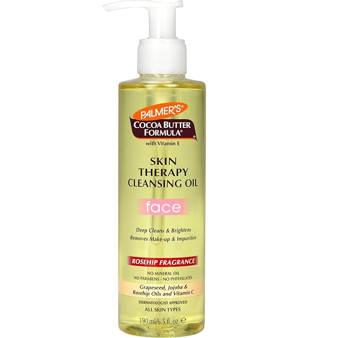 Palmer's Cocoa Butter Formula Skin Therapy Cleansing Oil, Gentle Makeup Remover with Rosehip Oil ... | Amazon (US)