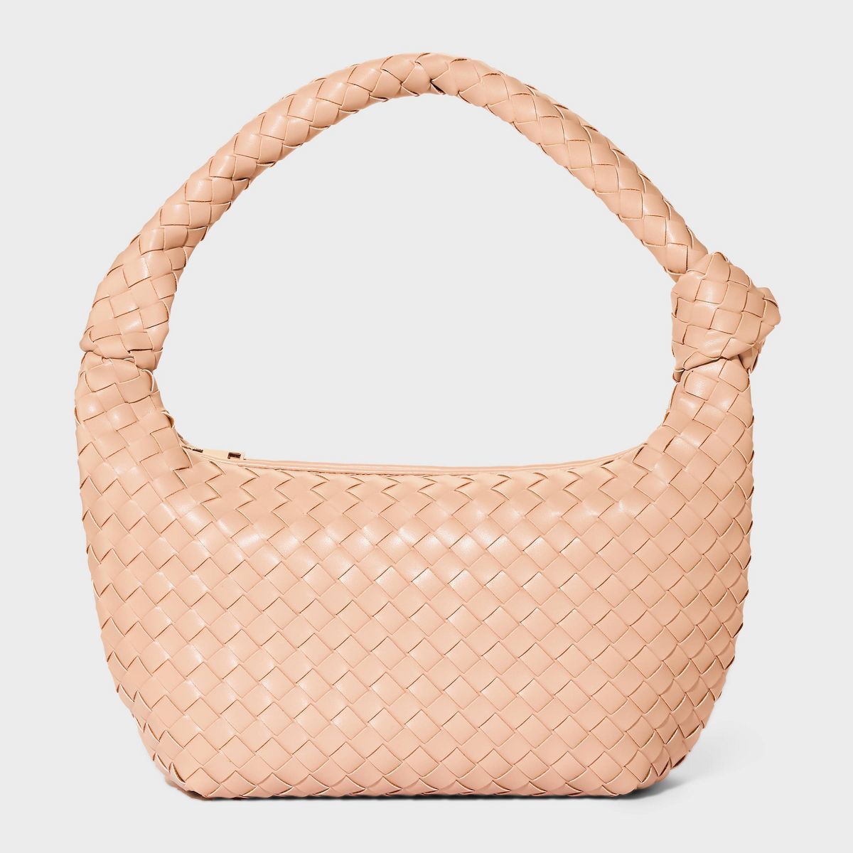 Woven Slouchy Shoulder Handbag - A New Day™ Coral Orange | Target