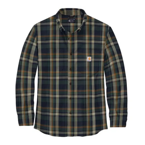 Men's Carhartt Midweight Flannel Long Sleeve Button Up Shirt | Scheels