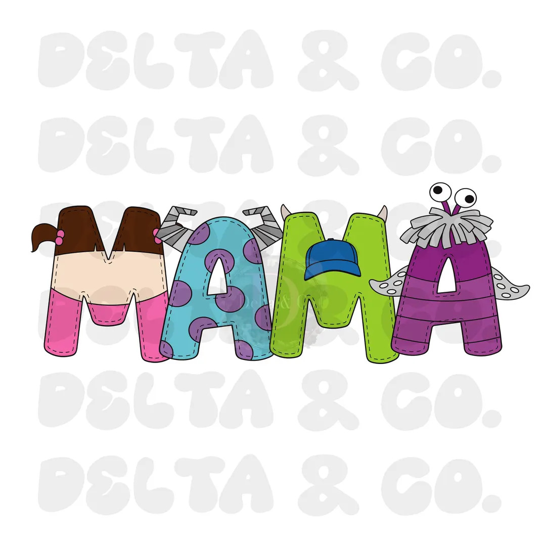 MAMA Monsters Inc Tshirt PNG Birthday Design - Etsy | Etsy (US)