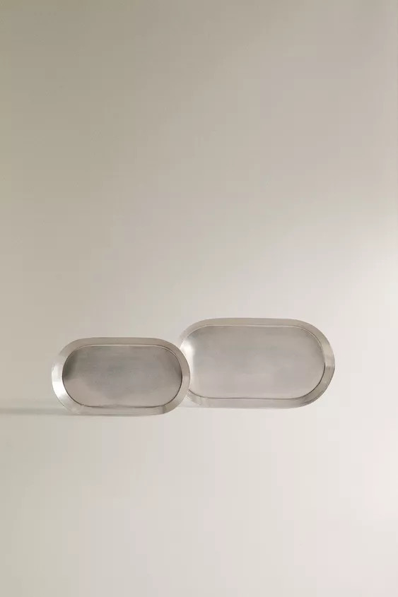 SHINY METAL BATHROOM TRAY | Zara UK