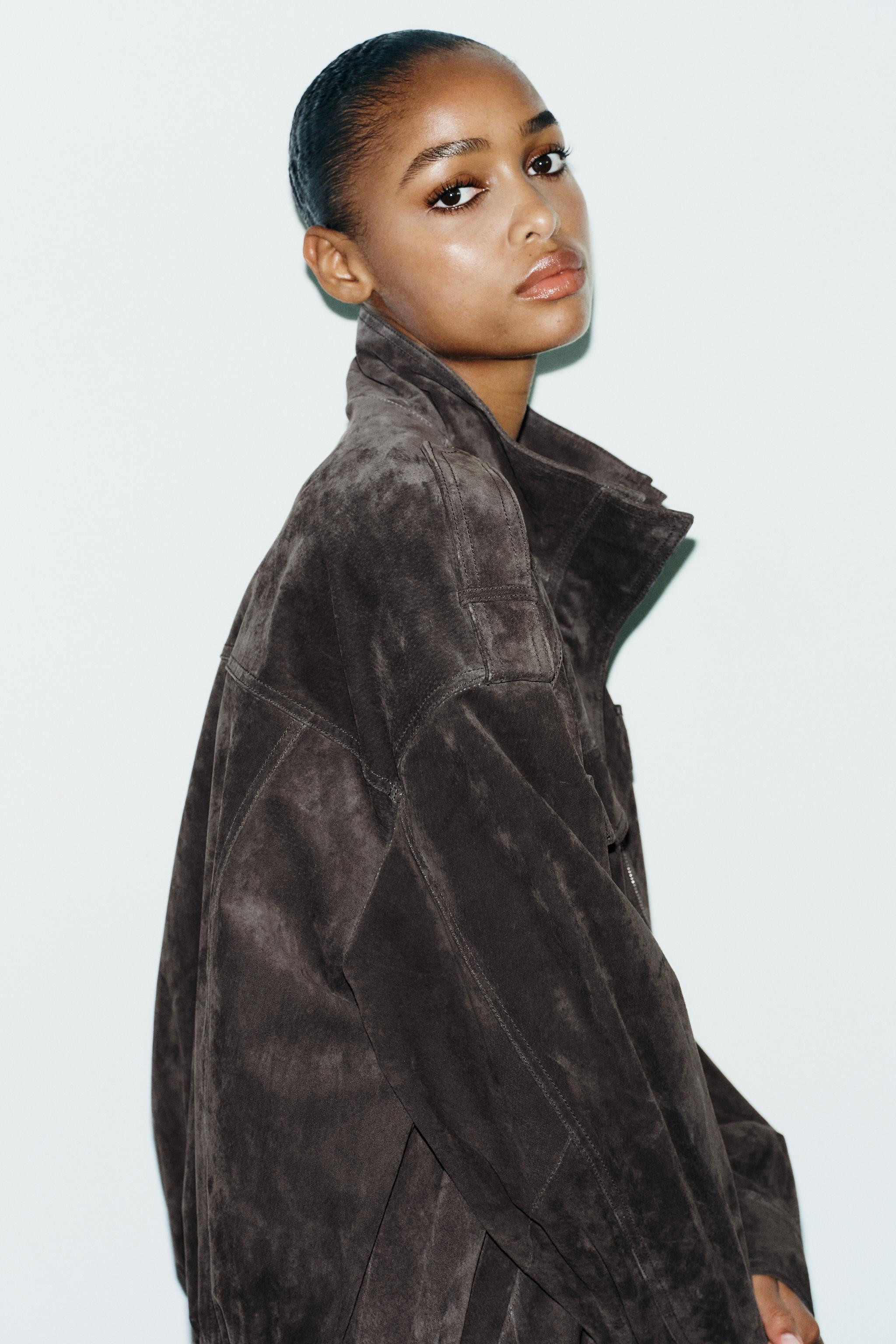 SUEDE LEATHER JACKET | Zara UK