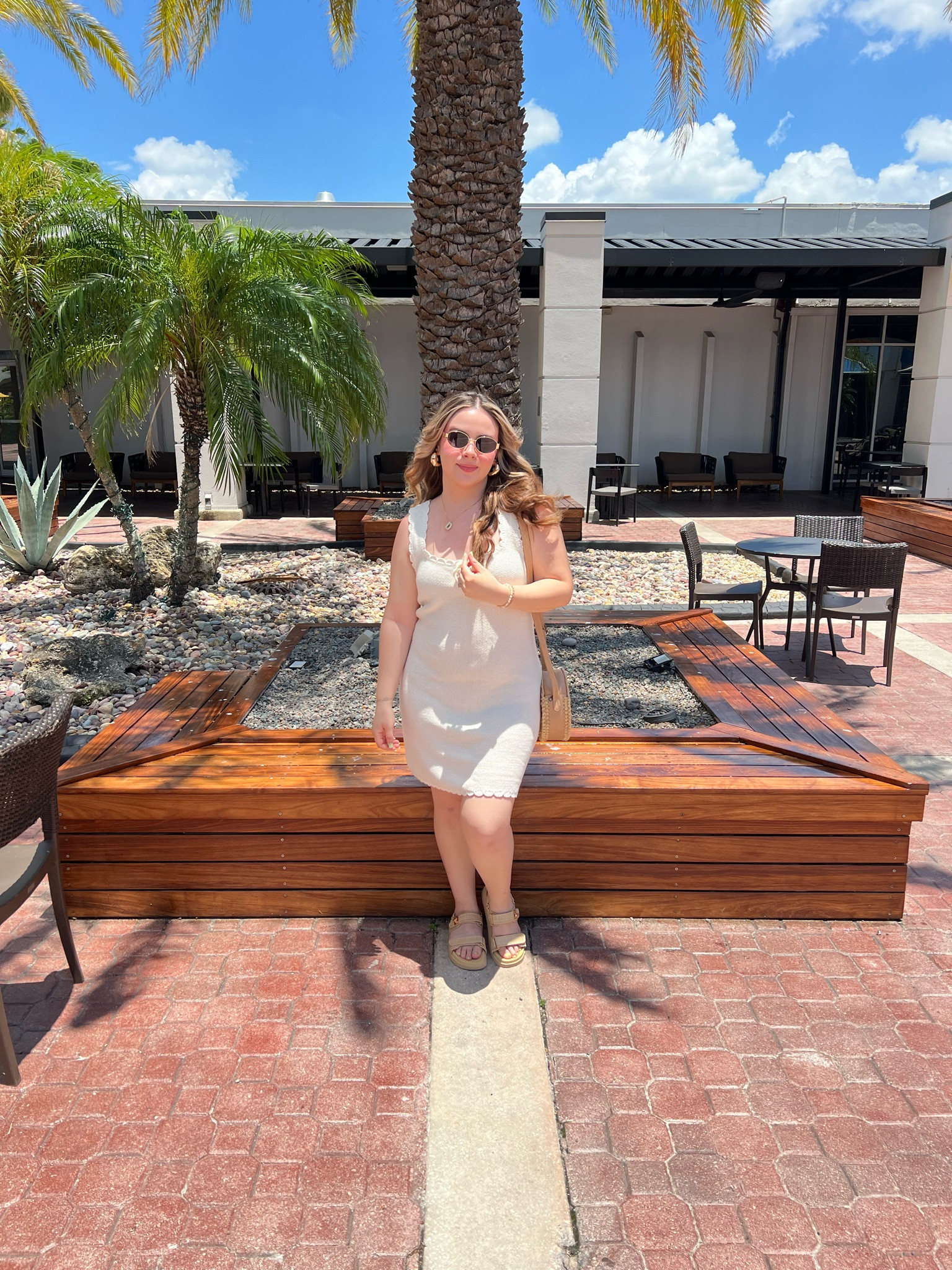 An all Target Outfit, straw bag is no longer available. Wearing a large on the dress but it is a tad loose. 

#LTKShoeCrush #LTKMidsize