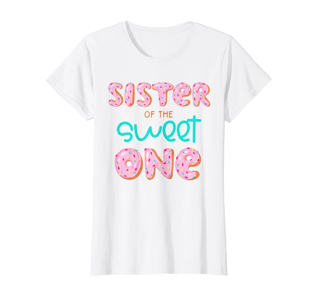 Sister of Sweet One 1st First Birthday Matching Family Donut T-Shirt | Amazon (US)