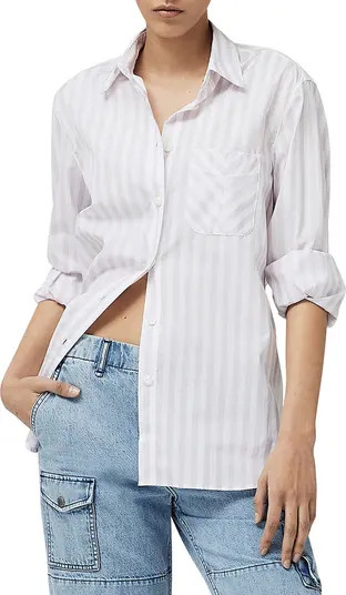 Maxine Stripe Cotton Button-Up Shirt | Nordstrom