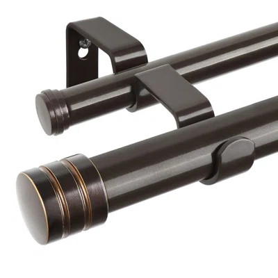 Double Curtain Rods 72 to 144 Inches, Heavy Duty Decorative Drapery Rod | Wayfair North America