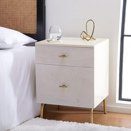 Safavieh NST5002E, 18" W x 15.7" L x 24" H, Cream/White Washed | Amazon (US)