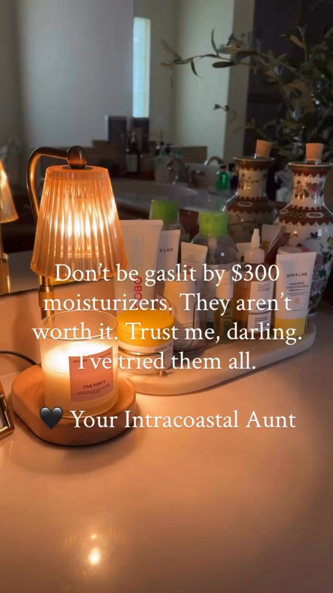 $300 moisturizers? Just pretty jars whispering sweet nothings to your vanity.

I’ve tried them all, and all I got was a smaller bank account. 

Korean skincare has formulas that work harder than most men I dated in my 20s. Save the $300 for champagne, and try k-beauty instead.

My routine is linked in my LTK in my bio 🖤

Do you love your skincare routine?

#koreanskincare #glowingskin #skincareroutine #intracoastalauntlifetips #intracoastalaunt #luxuryunfiltered #beautyroutine