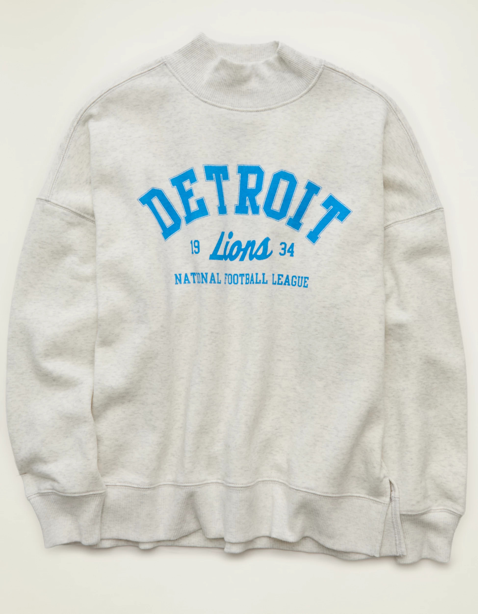 NFL Detroit Lions Everyday Luxe Mock Neck Sweatshirt | American Eagle Outfitters (US & CA)