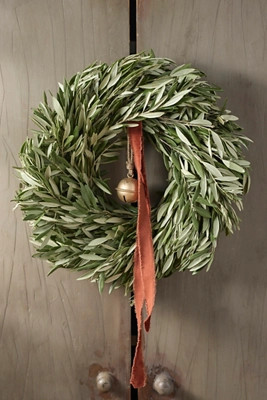 Fresh Olive Leaf Wreath | Anthropologie (US)
