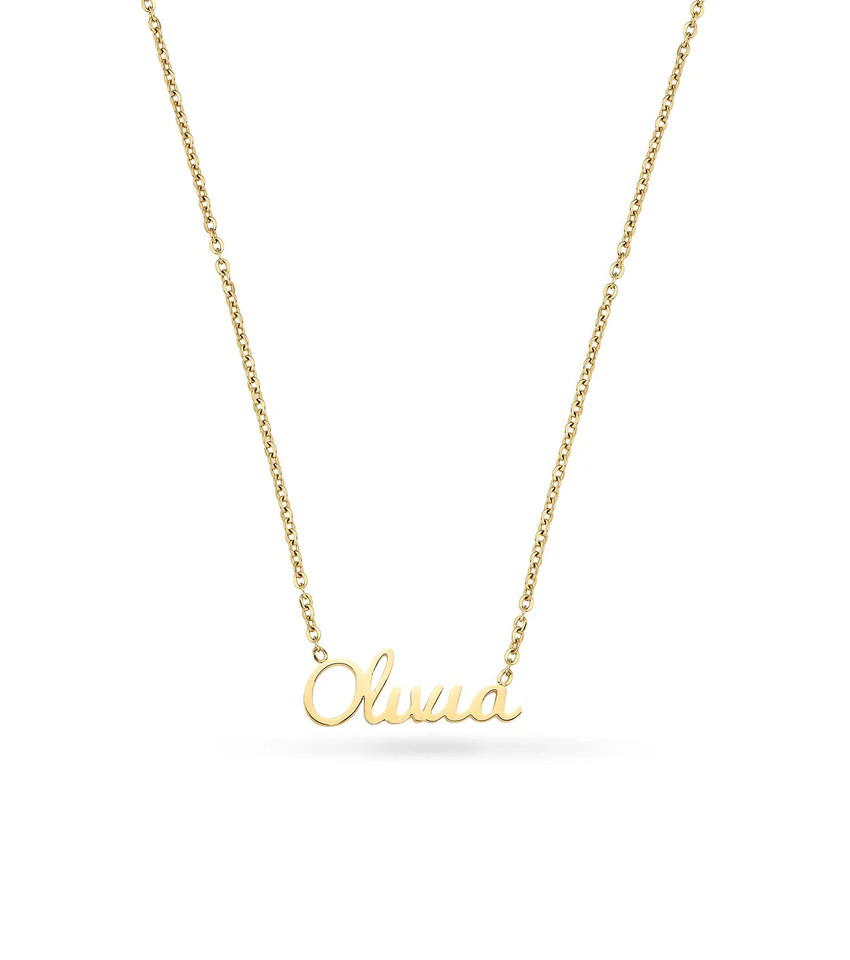 Cursive Name Necklace (Gold) | Abbott Lyon