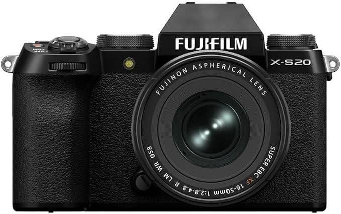 Fujifilm X-S20 Mirrorless Digital Camera XF16-50mmF2.8-4.8 R LM WR - Black | Amazon (US)