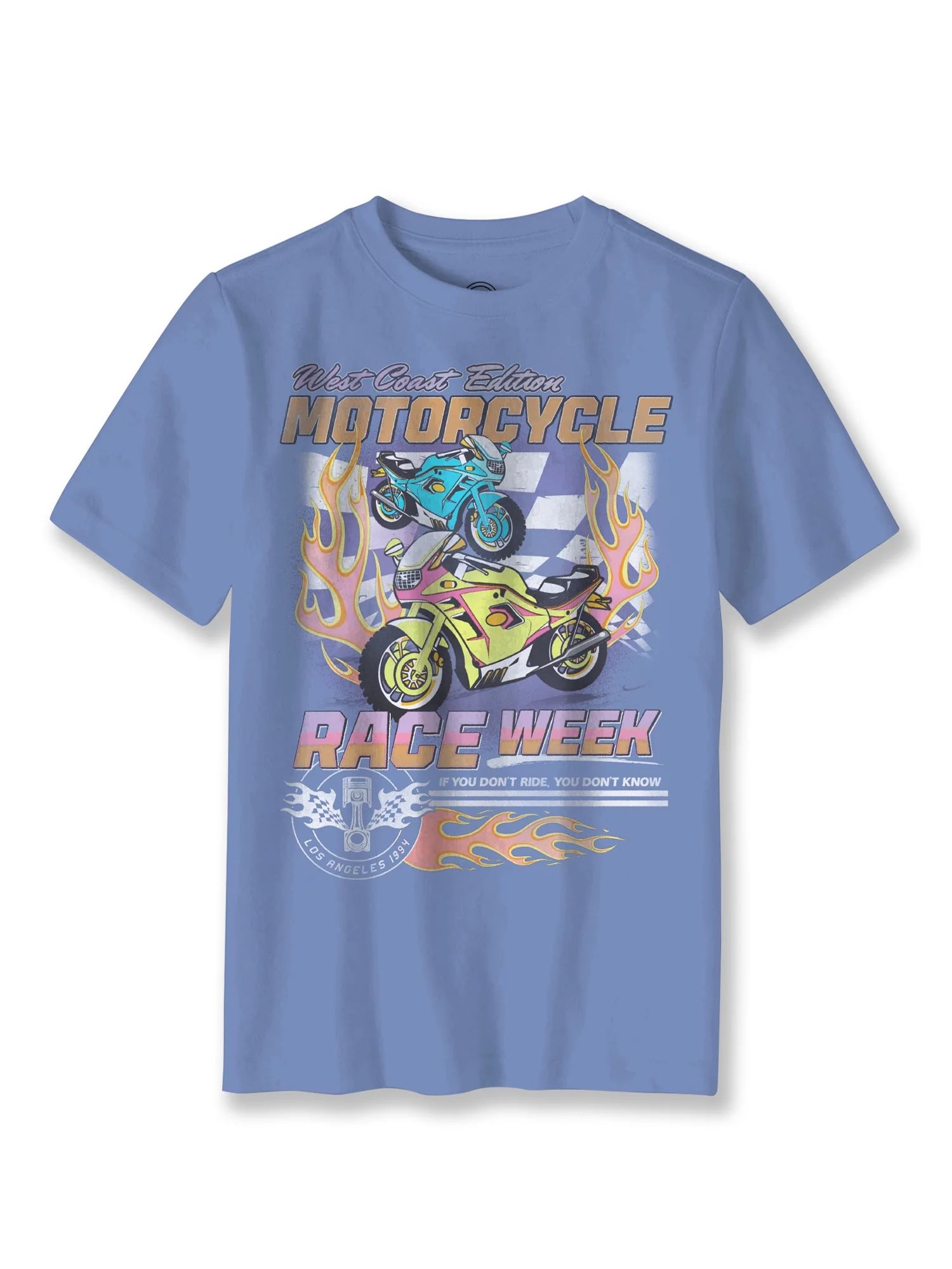 Wonder Nation Boys Race Week, Crew Neck, Short Sleeve, Graphic T-Shirt, Sizes 4-18 | Walmart (US)