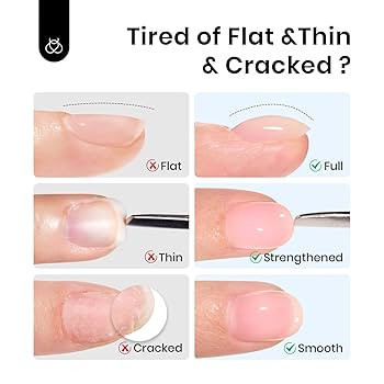 Beetles Builder Gel for Nails 0.51 OZ 8 in 1 Clear Nail Builder Strengthener Gel Enhancement Nail... | Amazon (US)