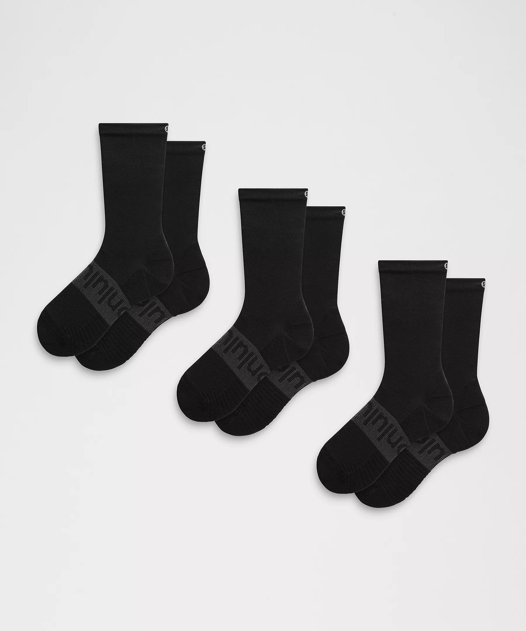 Unisex Power Stride Crew Socks 3 Pack | Lululemon (US)
