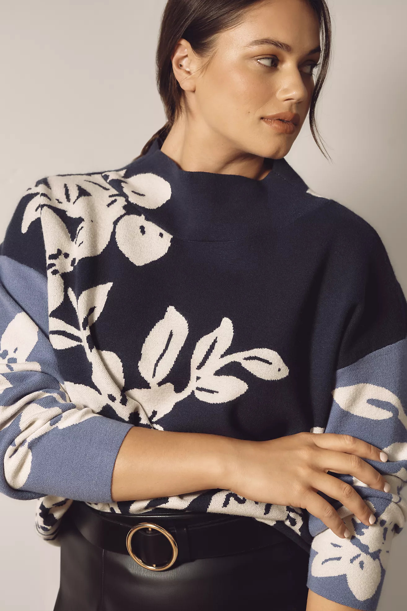 The Carys Mock-Neck Sweater by Maeve | Anthropologie (US)