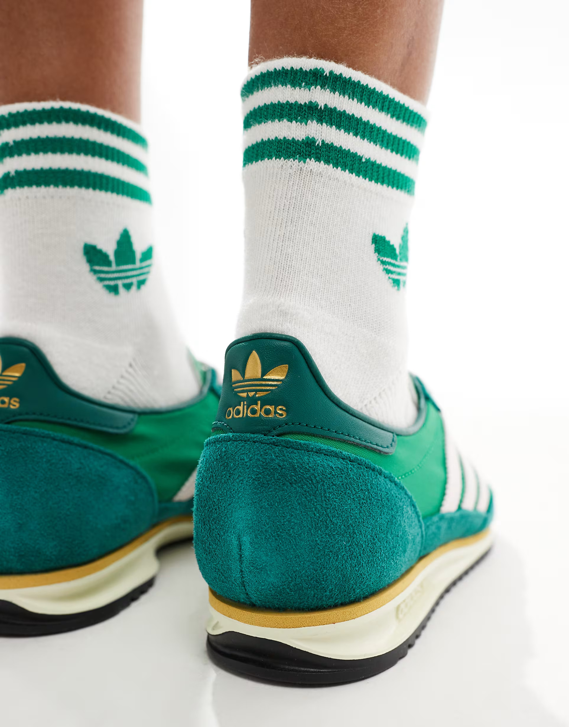 adidas Originals SL 72 OG trainers in green and lilac | ASOS | ASOS (Global)