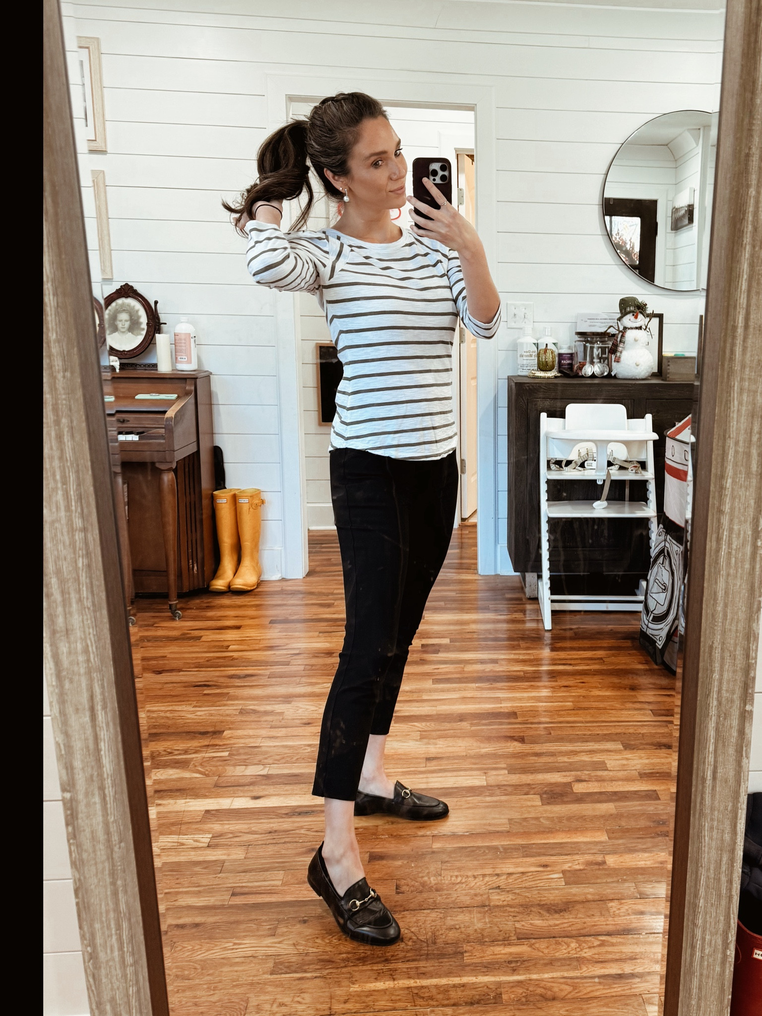 Casual loafers outfit with fitted trousers  

#LTKfindsunder100 #LTKSeasonal #LTKHolidaySale