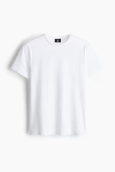 H & M - Slim Fit Tee - White | H&M (AU)