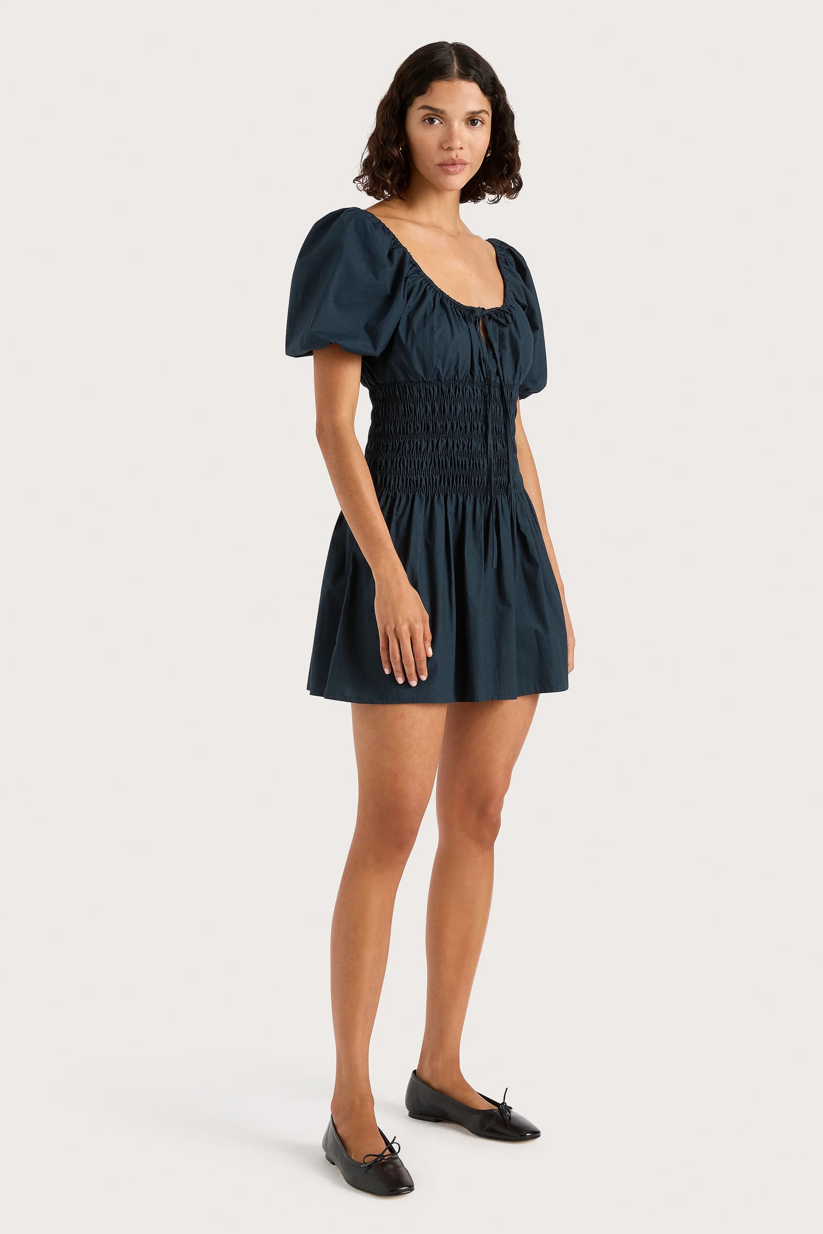 Beatrice Mini Dress Navy | Faithfull (AU)