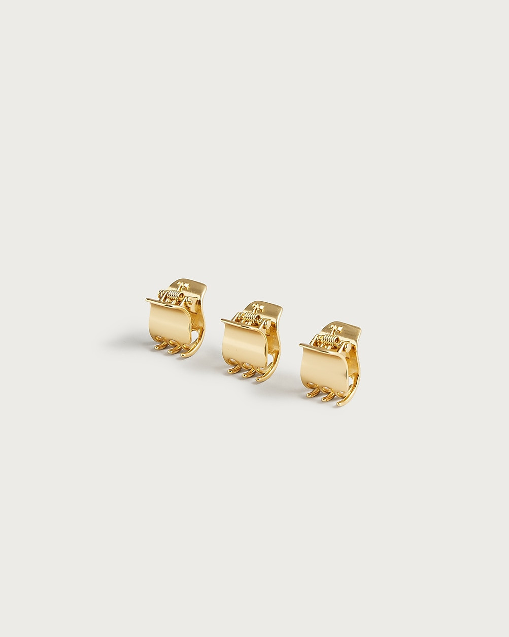 Metallic mini claw clips three-pack | J. Crew US