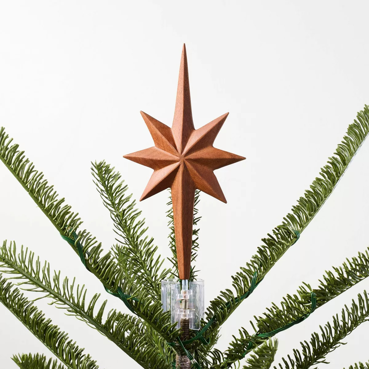 13.5" Wood Star Tree Topper - Hearth & Hand™ with Magnolia | Target