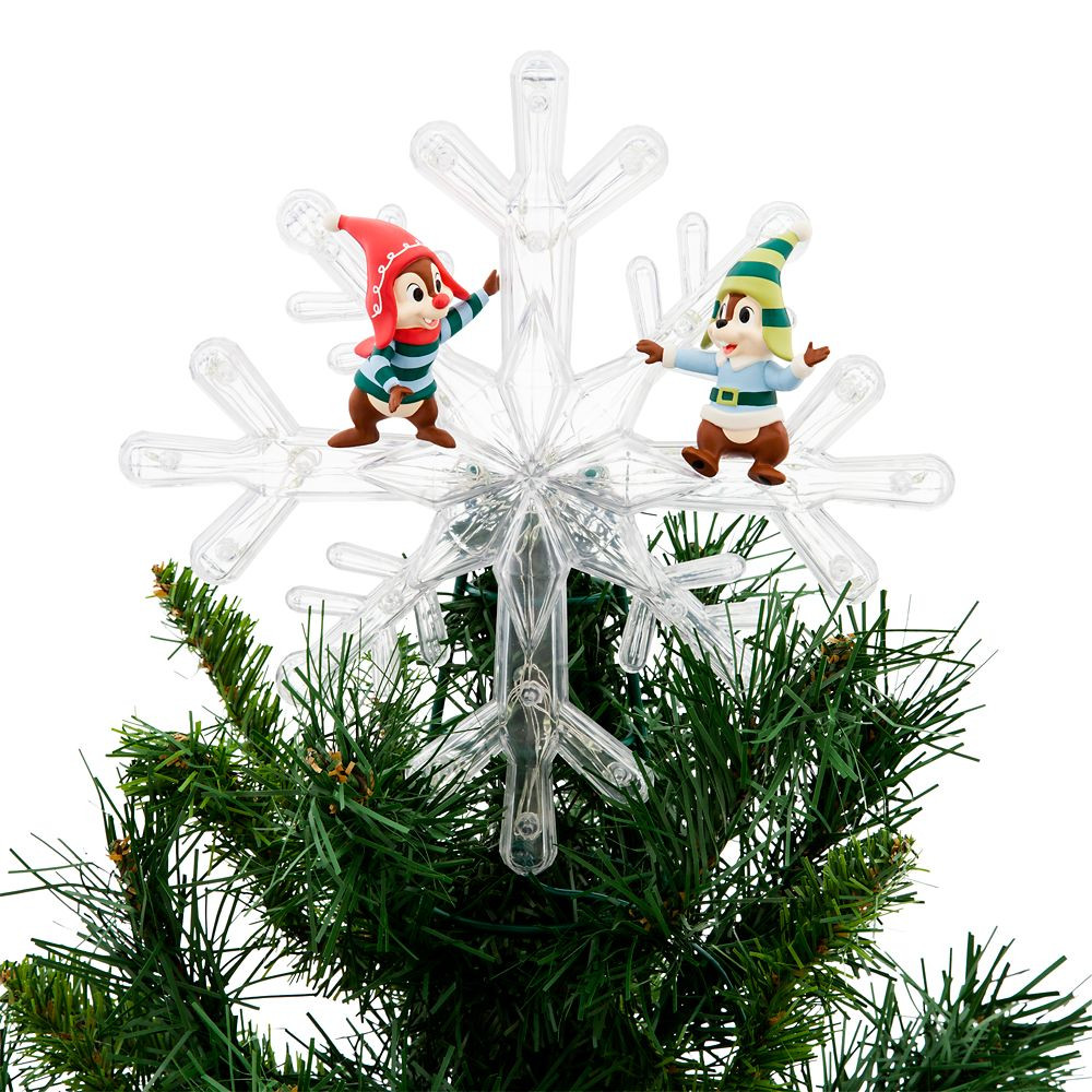 Chip 'n Dale Light-Up Holiday Tree Topper | Disney Store | Disney Store