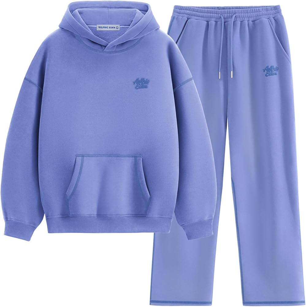Aelfric Eden Womens Sweatsuits 2 Piece Set Oversized Fleece Hoodie and Sweatpants Track Suits Swe... | Amazon (US)