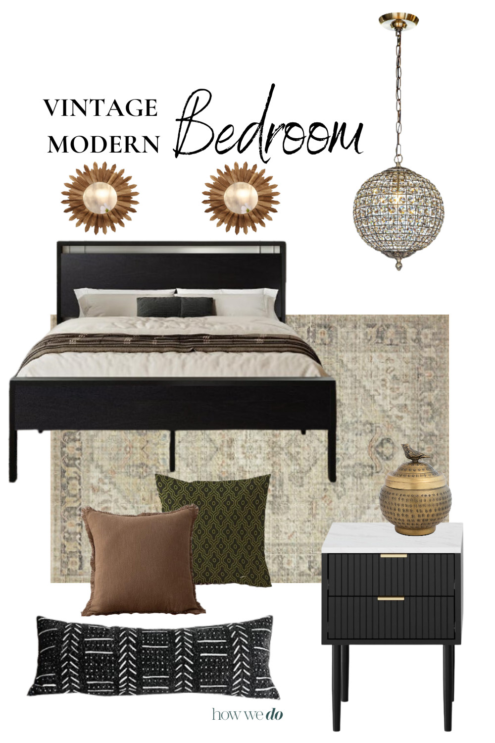 Vintage Modern Bedroom Design, Bedroom Mood Board, Master Bedroom Design 

 #LTKHome #LTKStyleTip