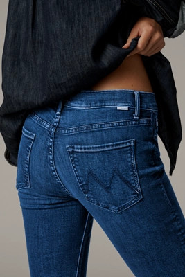 MOTHER The Dazzler Mid-Rise Ankle Straight-Leg Jeans | Anthropologie (US)