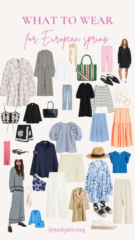 PART 1 of 2 inspo boards! Heading on a trip to Europe this spring? I was recently requested to create a style inspo board for a trip to France and Italy in the spring. I’m seeing lots of pastels, embroidery, neutral trousers, wide leg pants, leather cross body purses, black sunglasses, satin, blues, floral dresses and French style all around. All of these are H&M finds and some are on sale!

Classic style, Paris, Italy, European style, preppy, capsule wardrobe, H&M sale, H&M haul, satin set, travel outfits, spring trends 


Follow my shop @kellyk on the @shop.LTK app to shop this post and get my exclusive app-only content!

#liketkit #LTKsalealert #LTKtravel #LTKunder100
@shop.ltk
https://liketk.it/449wp

#LTKunder100 #LTKtravel #LTKstyletip