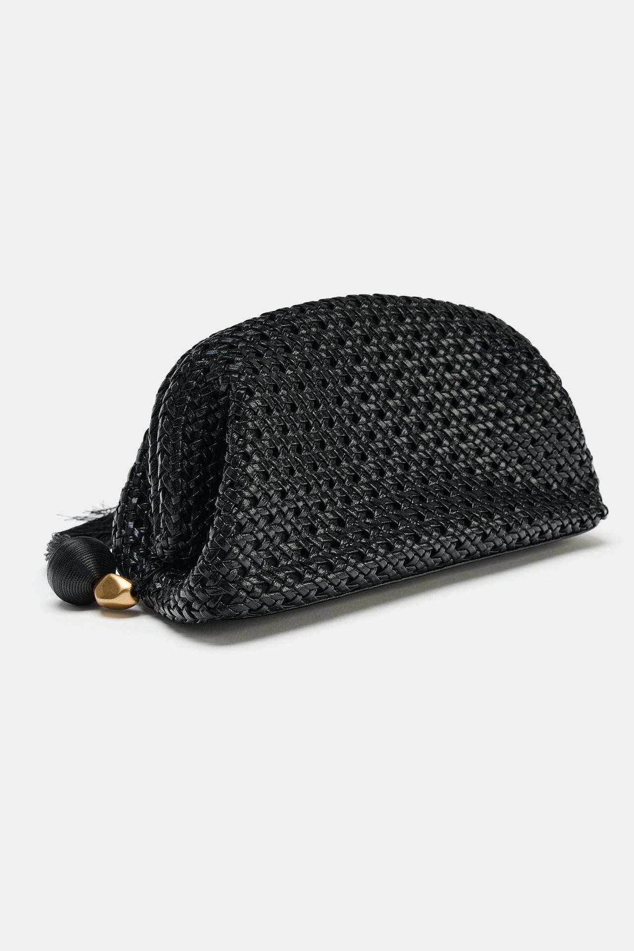 Zara - Woven Pouch Bag - Black - One Size Only - Woman | Zara Canada