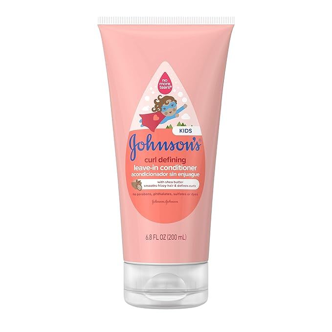 Johnson's Curl Defining Tear-Free Kids' Leave-in Conditioner with Shea Butter, Paraben-, Sulfate-... | Amazon (US)