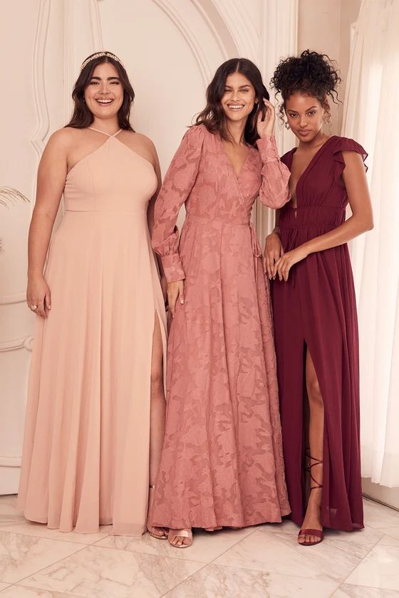 Absolutely Breathtaking Blush Pink Maxi Dress | Lulus (US)